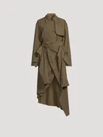 Asymmetric Trench Coat