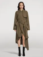 Asymmetric Trench Coat
