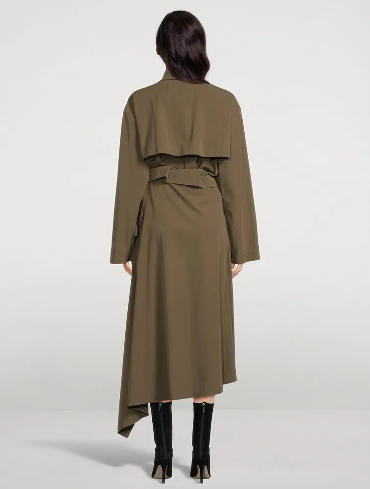 Asymmetric Trench Coat