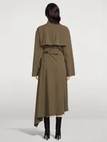 Asymmetric Trench Coat