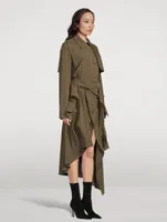 Asymmetric Trench Coat