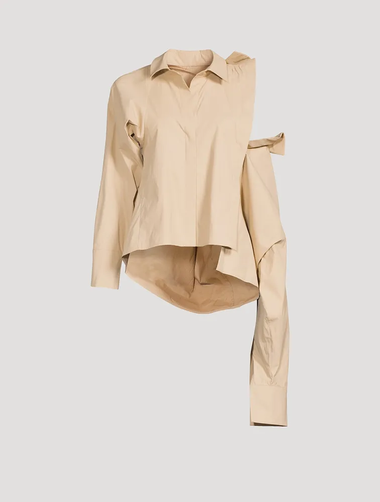 Double-Collar Poplin Shirt