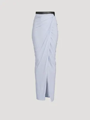 Draped Maxi Skirt
