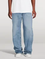 Contrast-Effect Oversized Jeans