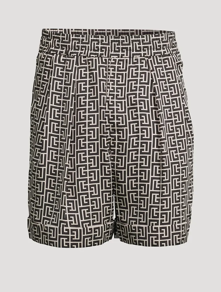 Bermuda Shorts Monogram Print