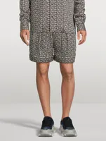 Bermuda Shorts Monogram Print