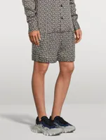 Bermuda Shorts Monogram Print