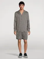 Bermuda Shorts Monogram Print