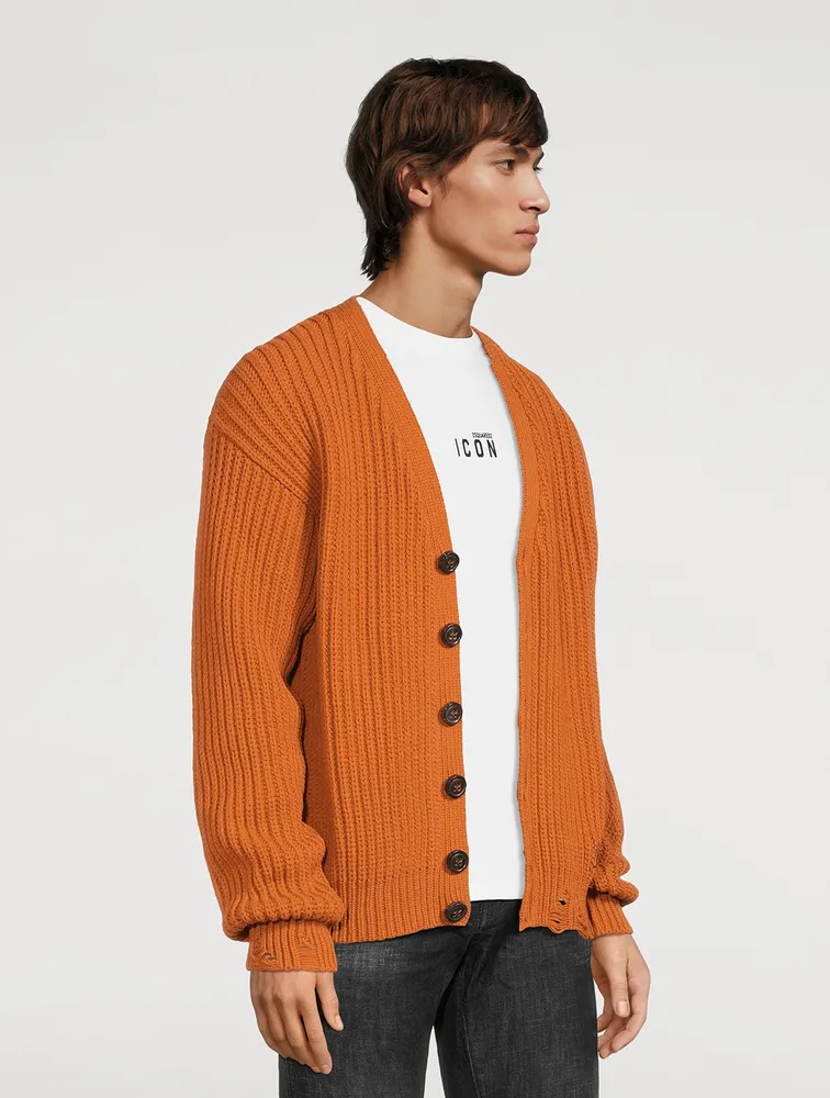 Broken Stitch Cardigan Knit
