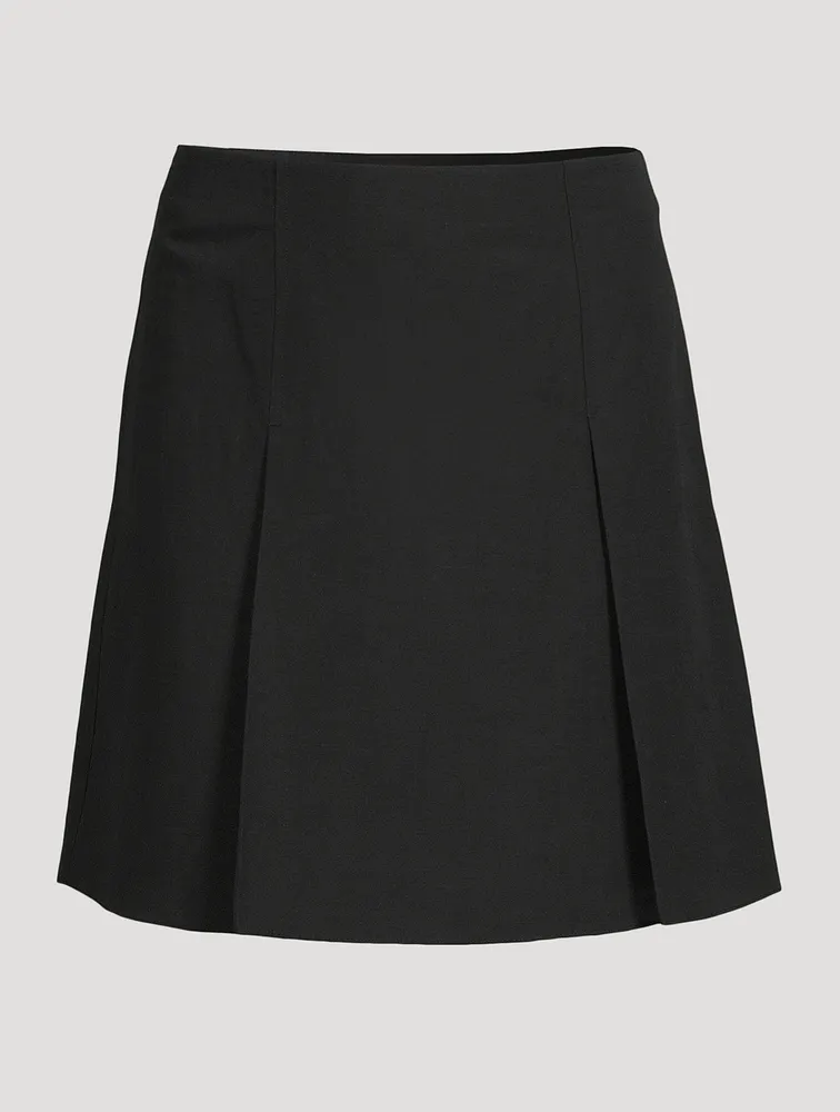 Pleated Mini Skirt
