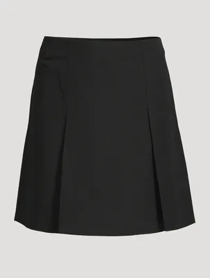 Pleated Mini Skirt