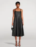 Leather Midi Dress
