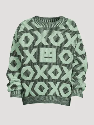 Kozu XOXO Wool-Cotton Sweater