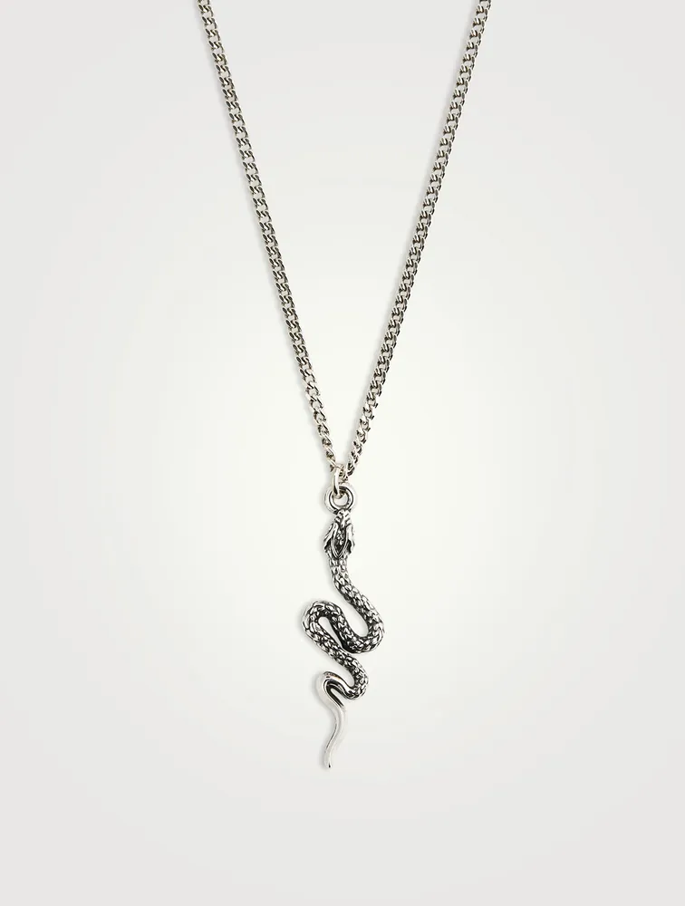 Serpens Silver Pendant Necklace