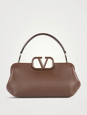 VLOGO Leather Clutch