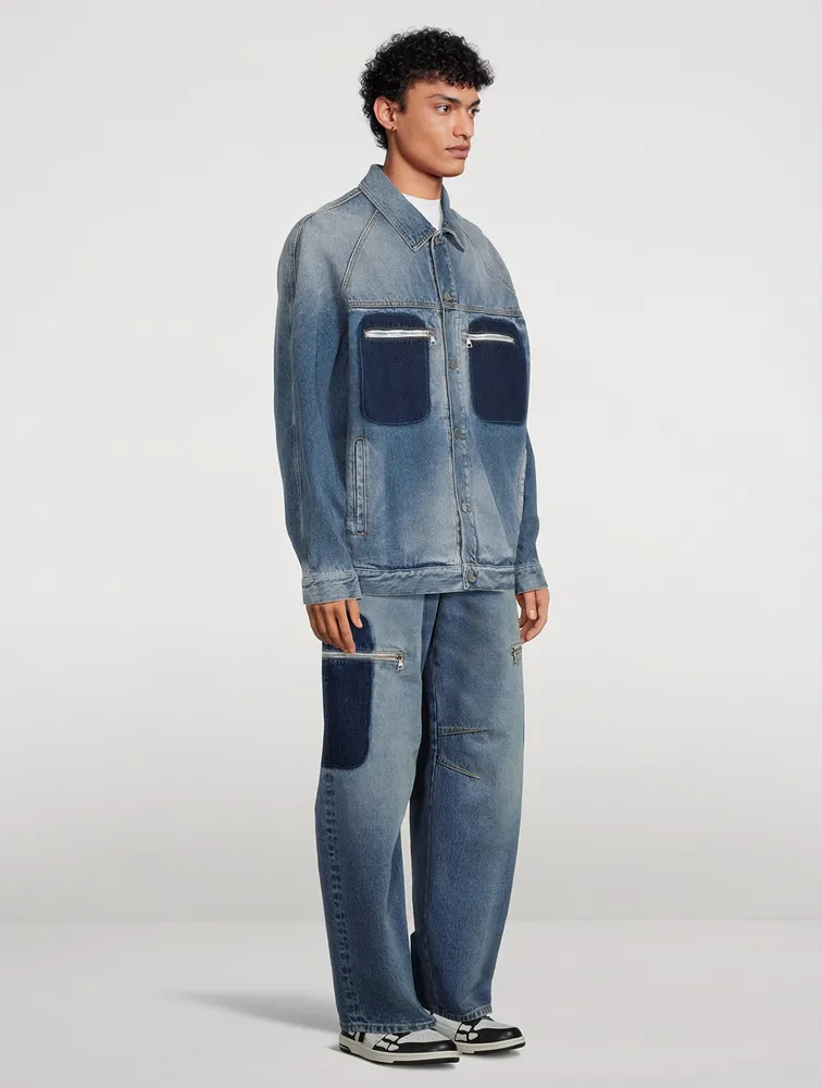 Reserve Dye Loose Denim Jacket