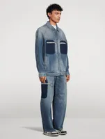 Reserve Dye Loose Denim Jacket