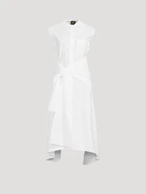 Loewe x Paula’s Ibiza Knot Cotton Shirt Dress