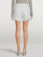 Frayed Denim Shorts