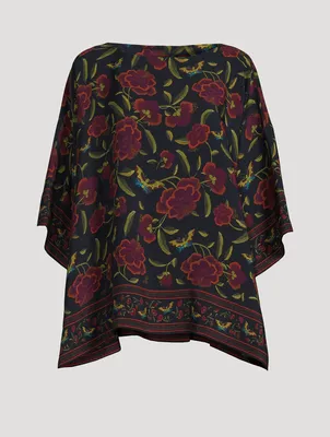 Silk Tunic Floral Print