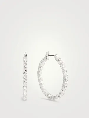 Matrix Crystal Hoop Earrings