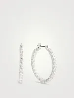 Matrix Crystal Hoop Earrings