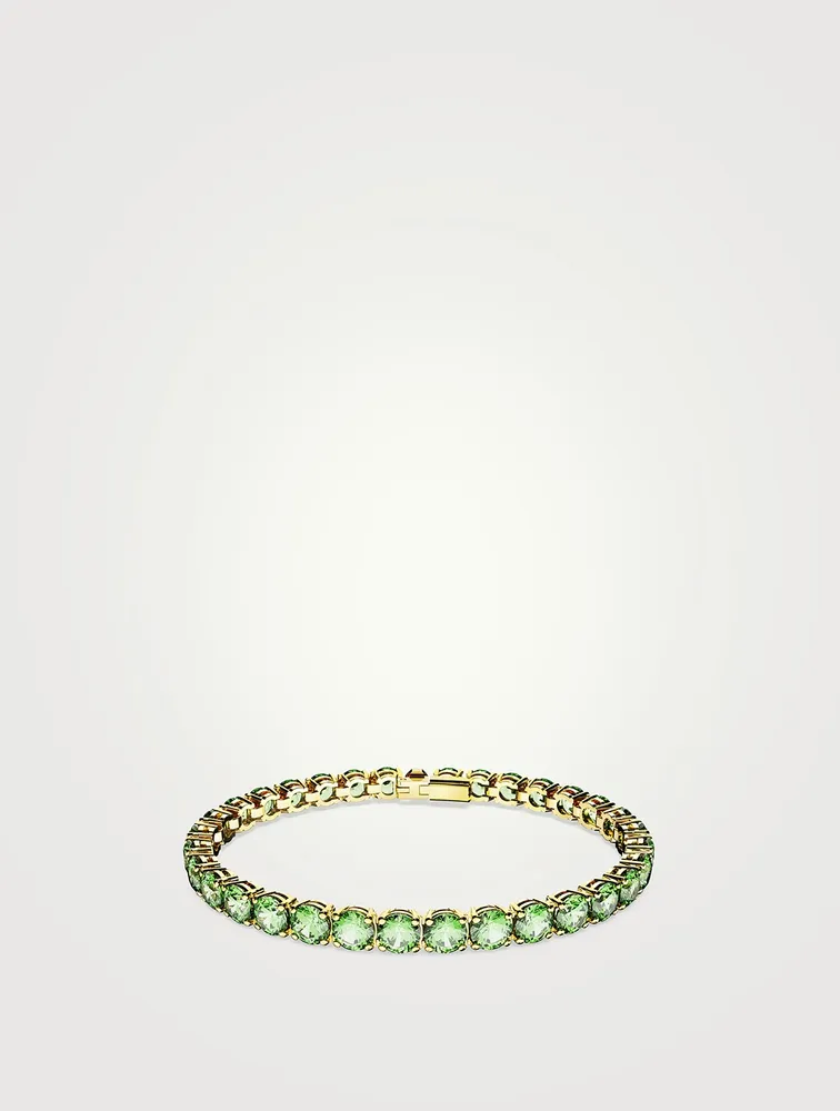 M Matrix Crystal Tennis Bracelet