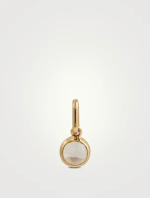 Bonheur 14K Gold Pendant Charm With Moonstone