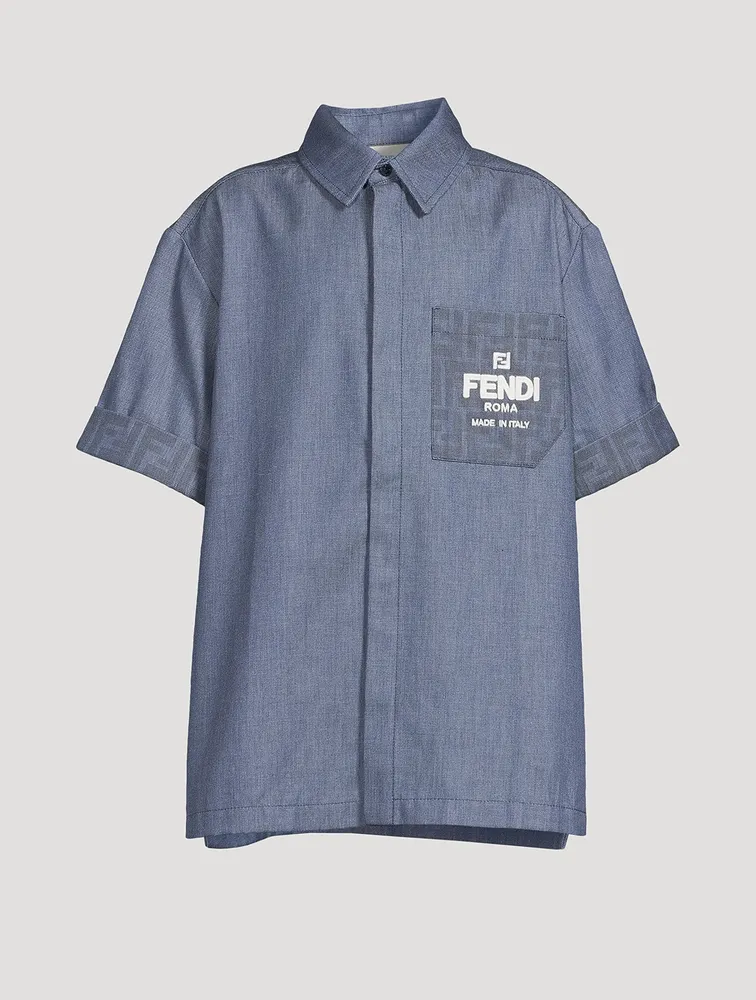 Kids Chambray Short-Sleeve Shirt