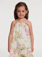 Halycon Cotton Halter Top Floral Print