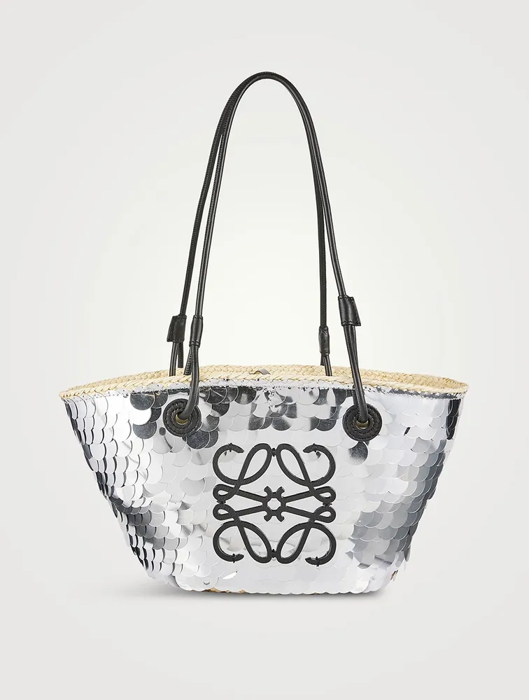 Loewe x Paula’s Ibiza Small Anagram Sequin Basket Bag
