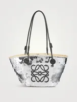 Loewe x Paula’s Ibiza Small Anagram Sequin Basket Bag