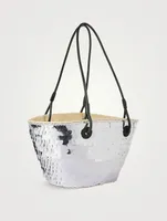 Loewe x Paula’s Ibiza Small Anagram Sequin Basket Bag