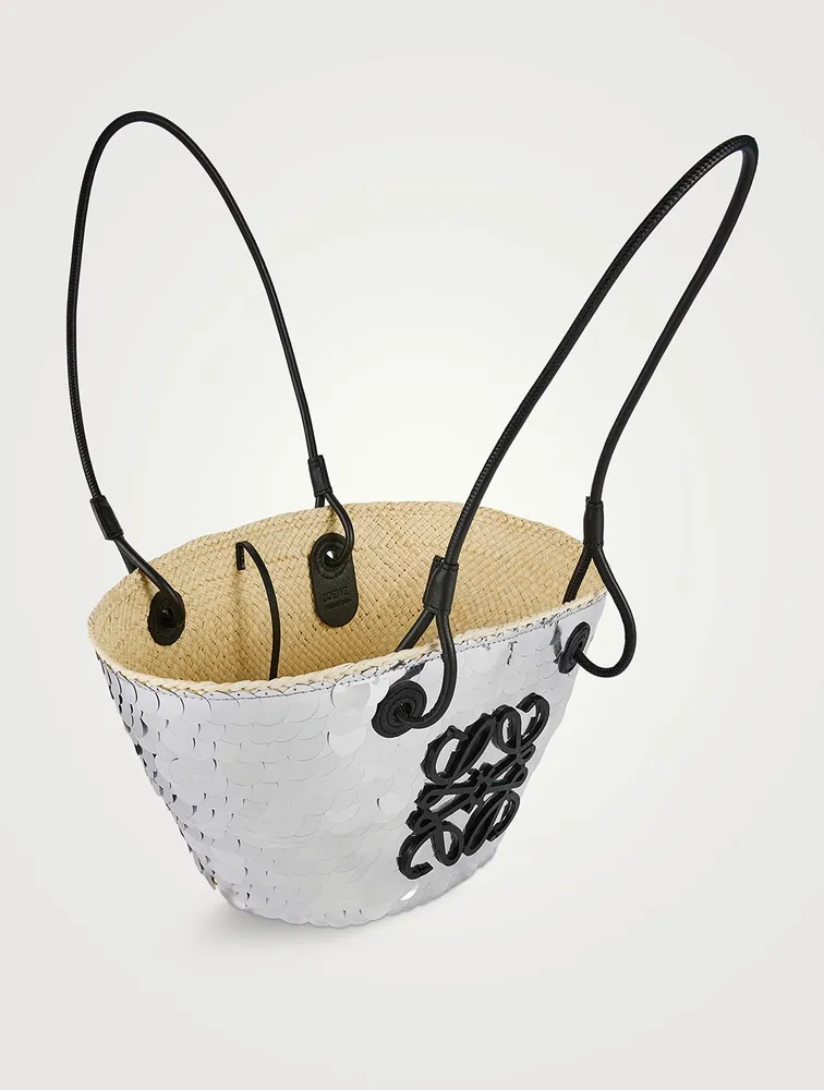 Loewe x Paula’s Ibiza Small Anagram Sequin Basket Bag
