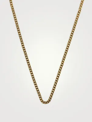 3mm Gold Plated Cuban Chain Necklace