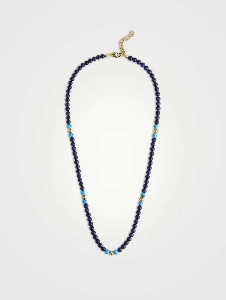 Lapis Turquoise Beaded Necklace