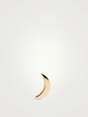 Jac+Jo 14K Gold Icon Moon Stud Earring
