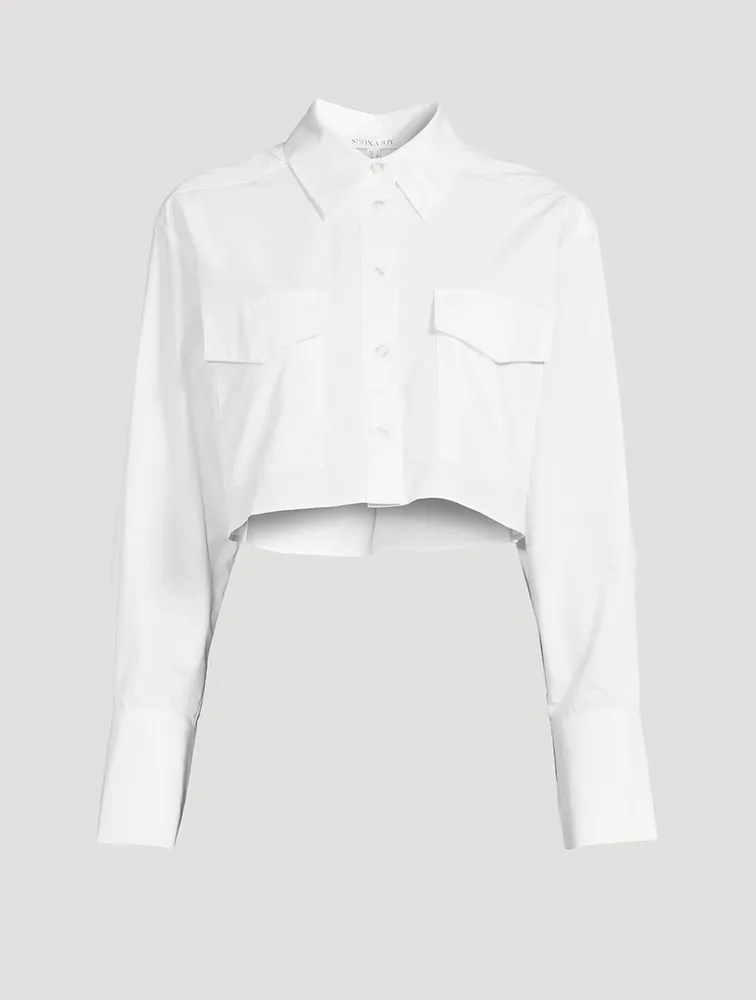 Mareva Cropped Poplin Shirt