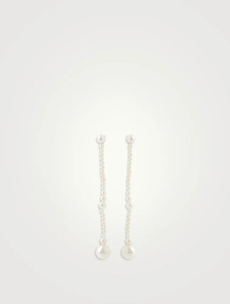 Promenade De Claude Pearl Drop Earrings