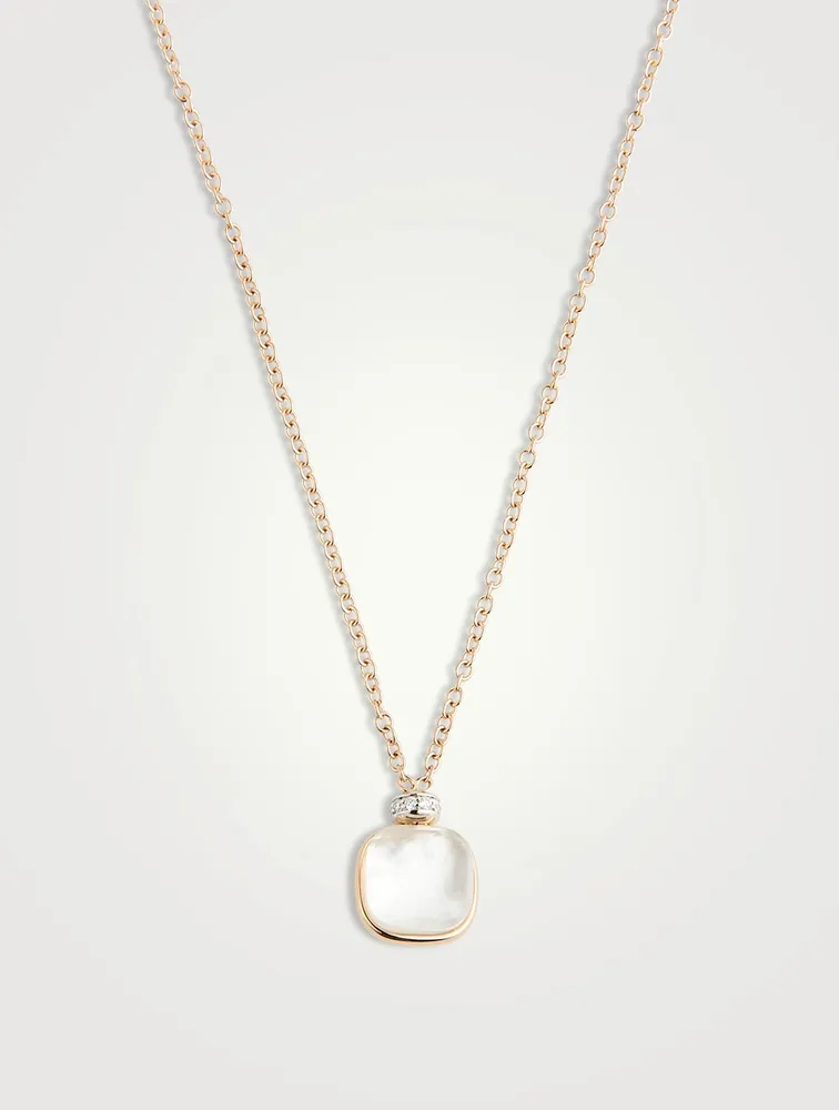 Nudo Classic Pendant Necklace With White Topaz