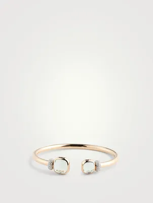 Nudo 18K Rose Gold Bracelet With Prasiolite And Diamonds