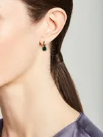 Nudo Earrings With Prasiolite, Malachite And Tsavorite