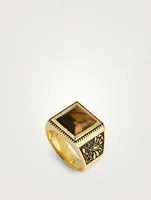 Buick 14K Gold Tiger Eye Ring