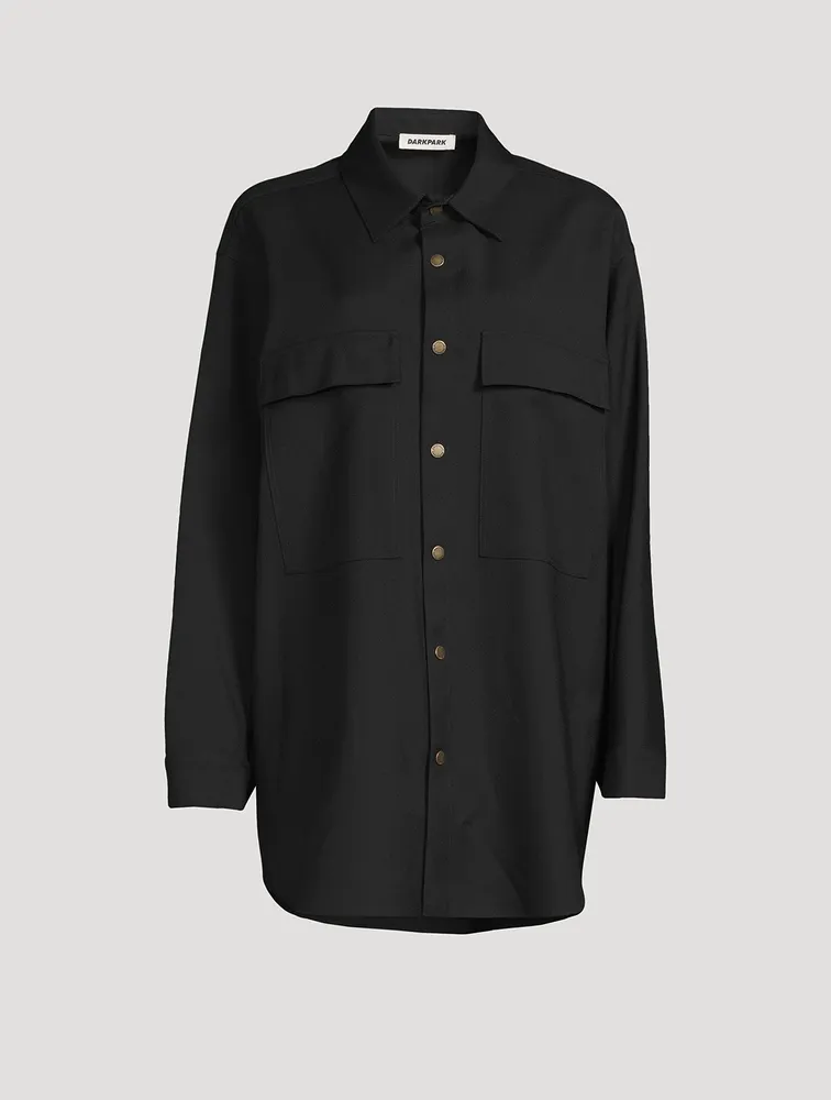 Julie Virgin Wool Twill Shirt