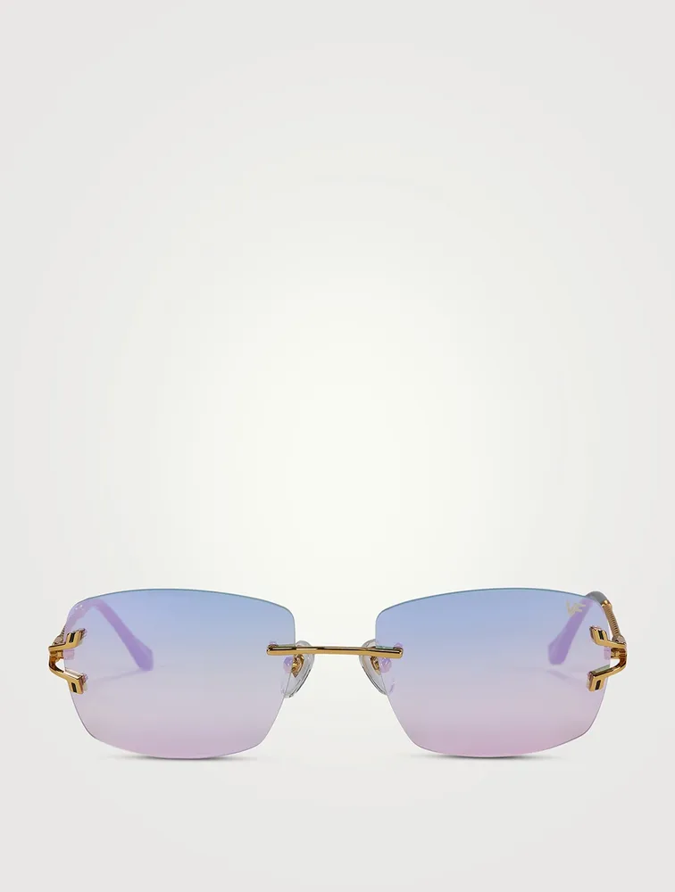 VF Bal Harbour Drill Mount 24K Gold Plated Sunglasses