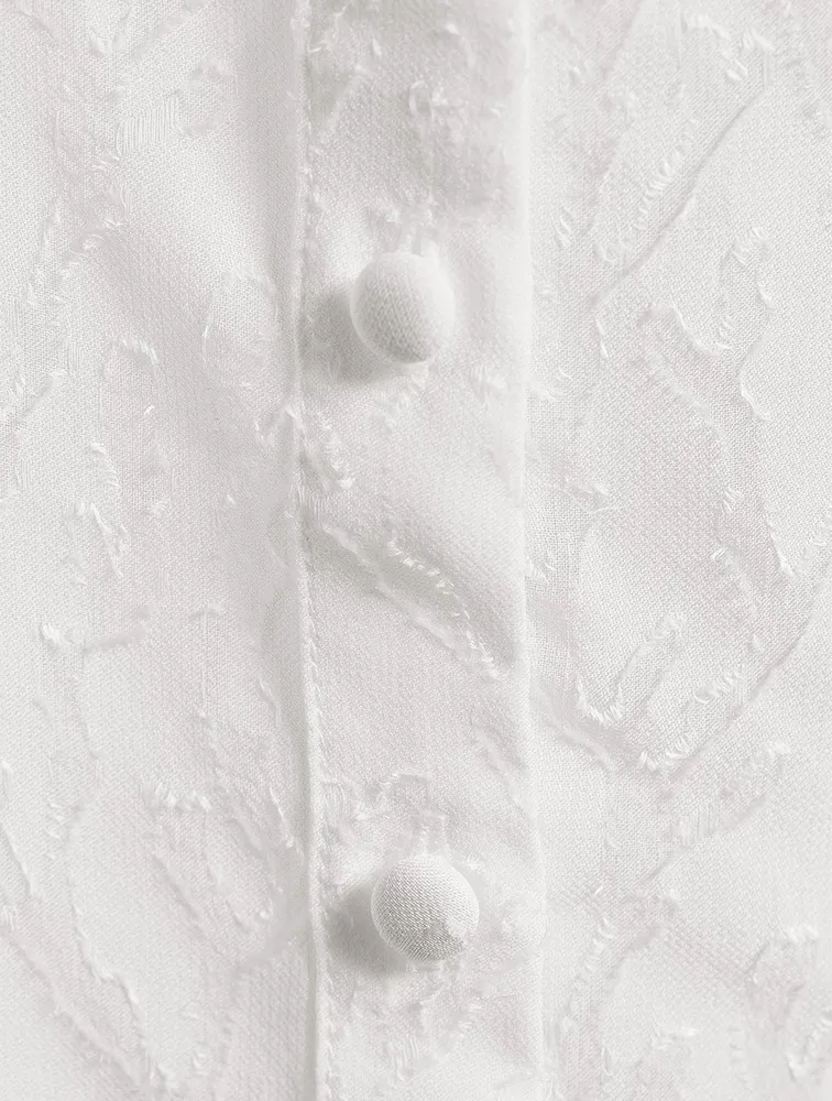 Dionna Ruffled Silk Shirt