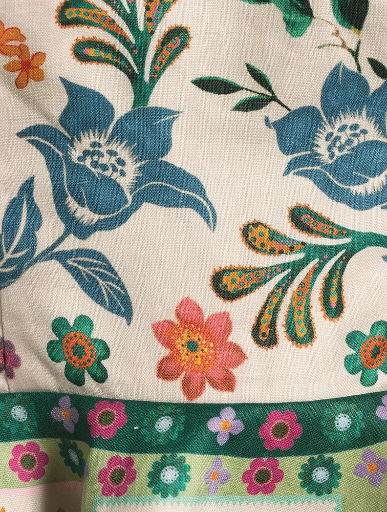 Ginger Peplum Top Floral Print