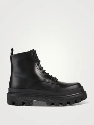 Leather Combat Boots