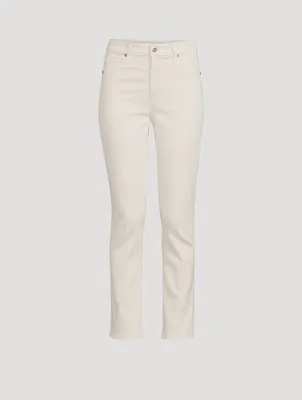 Mari High-Rise Slim Straight Cropped Jeans