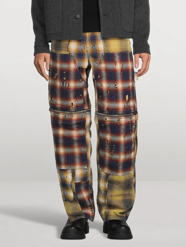 2-in-1 Detachable Destroyed Pants